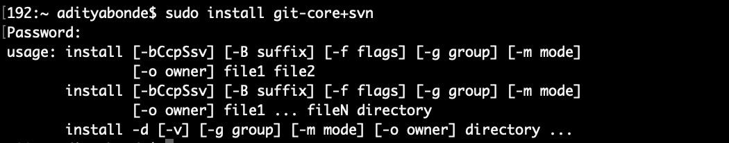 sudo port install git