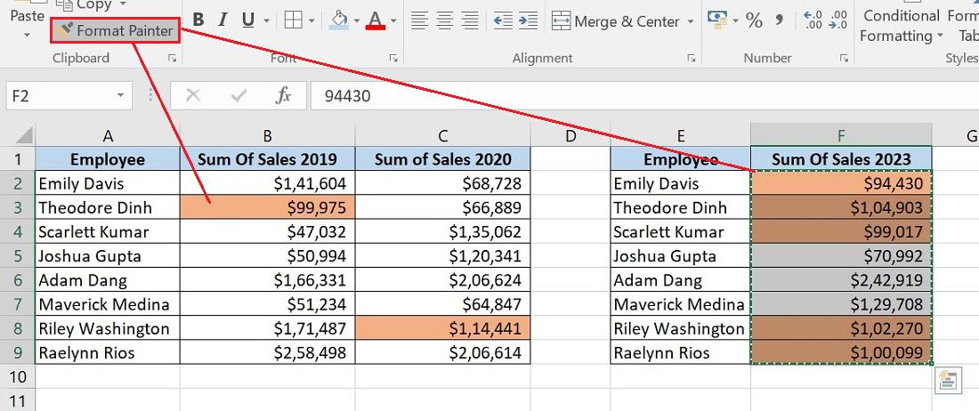 Copy Excel Conditional Formatting