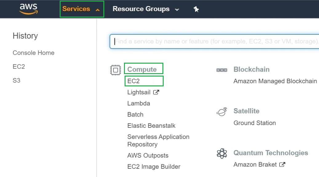 aws console