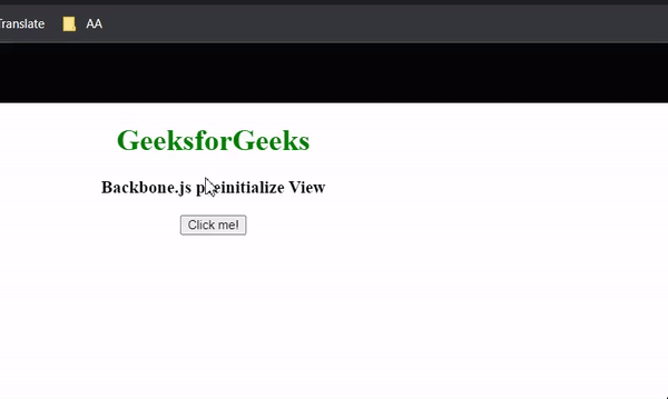 Backbone.js preinitialize View