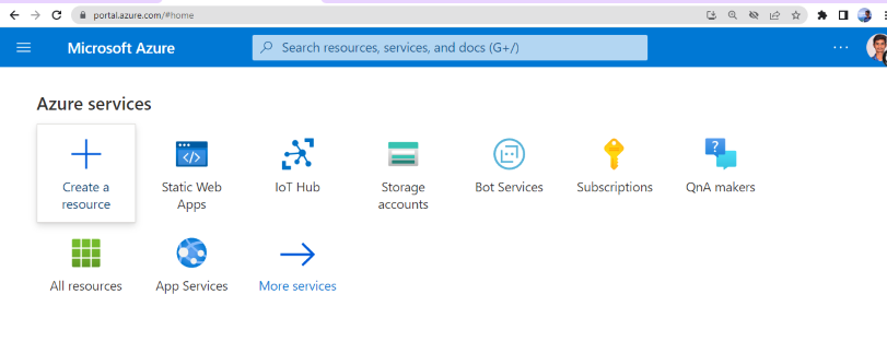 Microsoft Azure home page