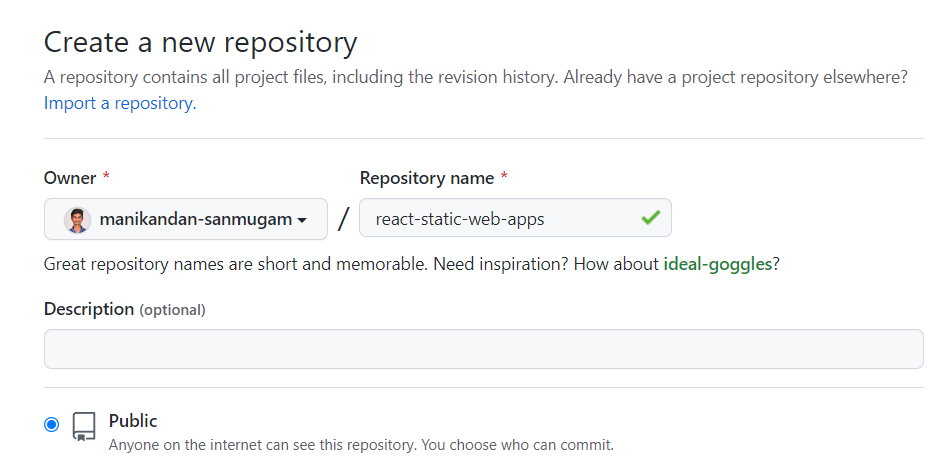 Create GitHub repository