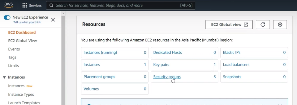 AWS console