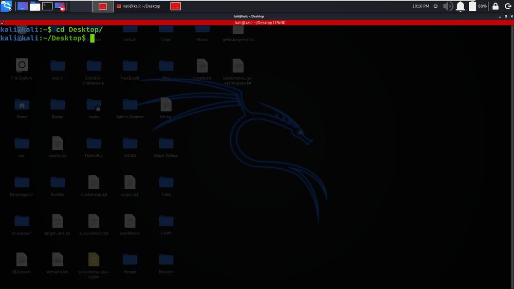 Navigating to desktop