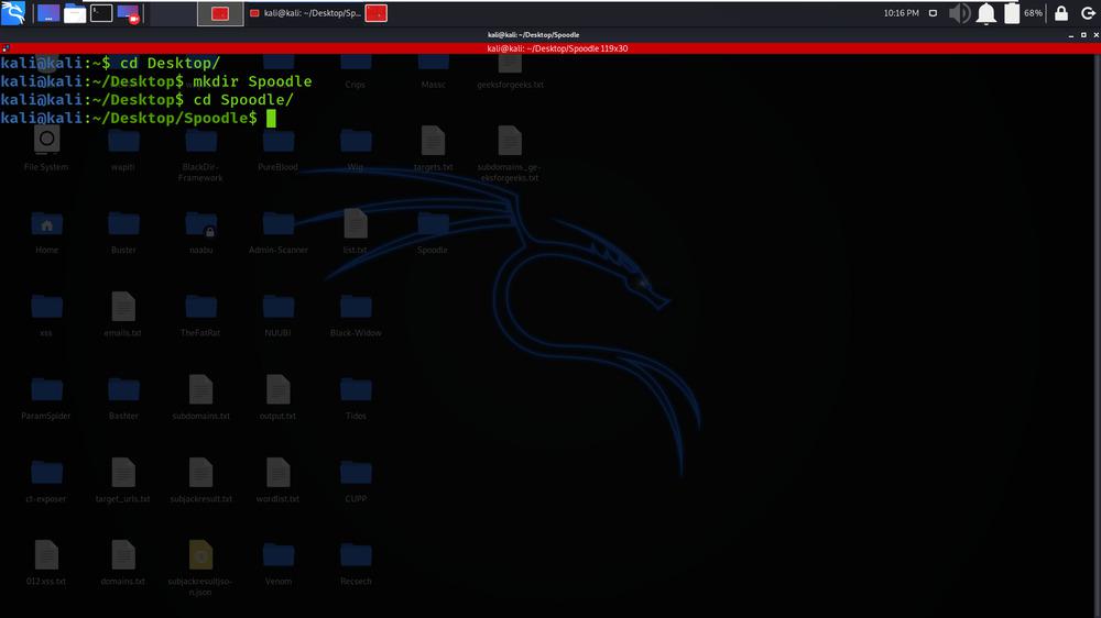 Going to Spoodle directory