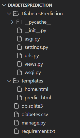 Django- Machiene Learning Diabetes Prediction Project