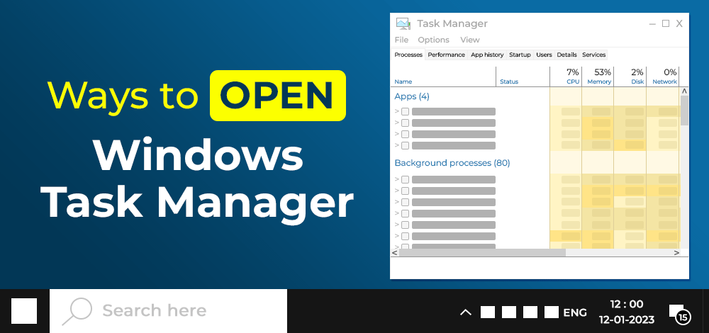 7 Ways to Open the Windows Task Manager - GeeksforGeeks