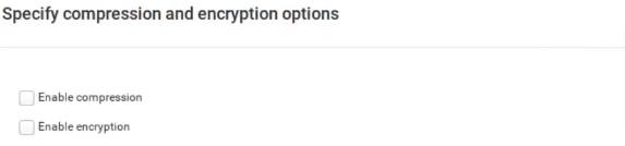 Setuping Compression and Encryption
