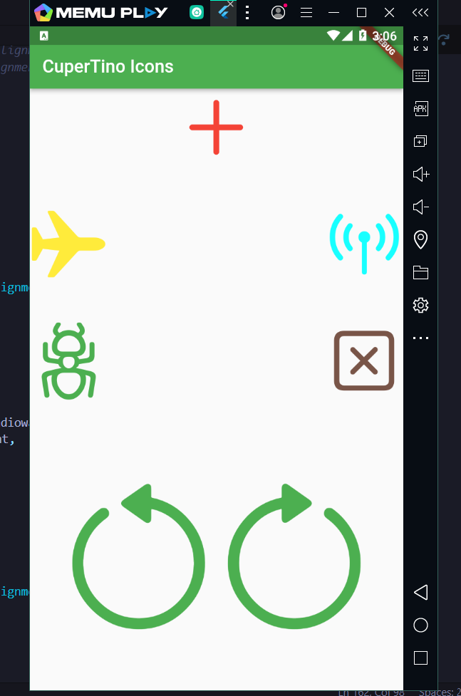 Flutter Cupertino Icons