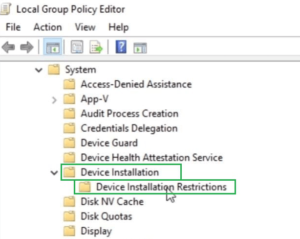 Disable the Keyboard in Windows 10 Using Group Policy Editor - step 3