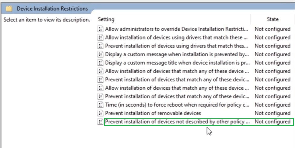 Disable the Keyboard in Windows 10 Using Group Policy Editor - step 4