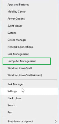 Methods To Remove Windows 10 Password - using computer management - step 1