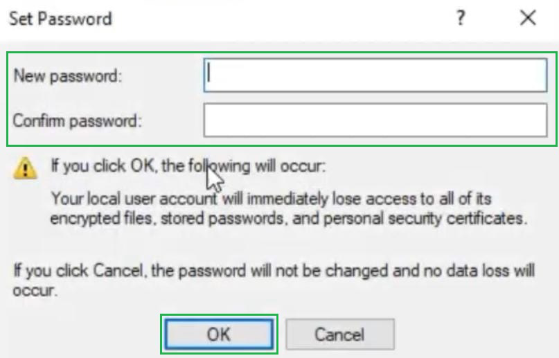 Methods To Remove Windows 10 Password - using computer management - step 5