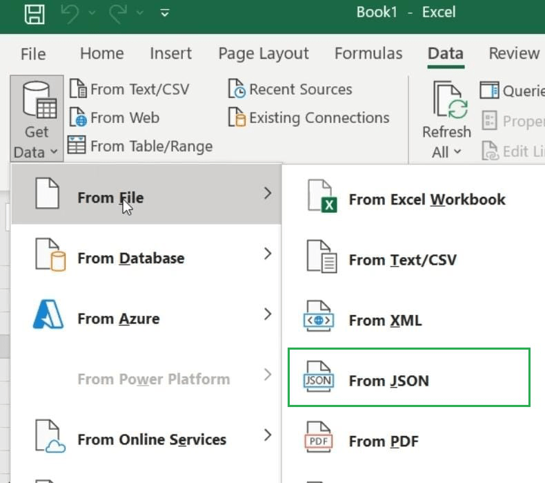 How to Convert a JSON File to Microsoft Excel? - step 3