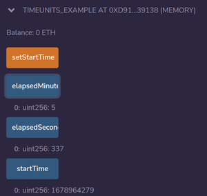 Time Units Example