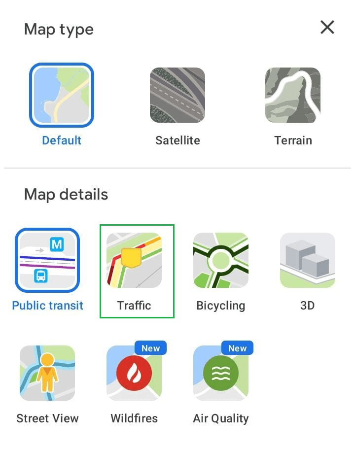 how-to-check-traffic-in-google-maps-geeksforgeeks