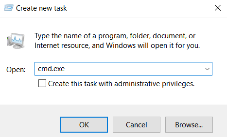 php - How to launch cmd.exe to execute command using Task