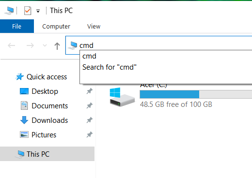  Top 10 Ways to Open the Command Prompt in Windows 10 - method 7