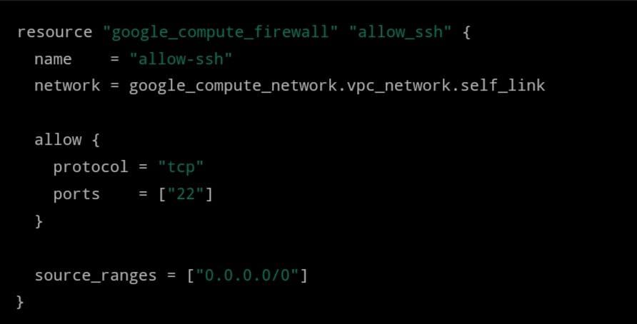 Terraform firewall script 