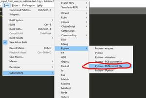 Run python using sublimeREPL - GeeksforGeeks