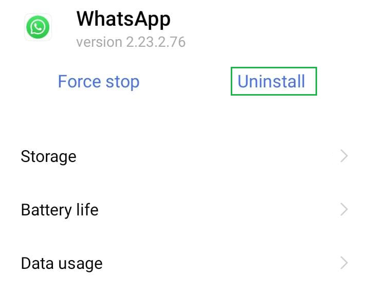 Steps To Uninstall WhatsApp On Mobile Devices - step 3