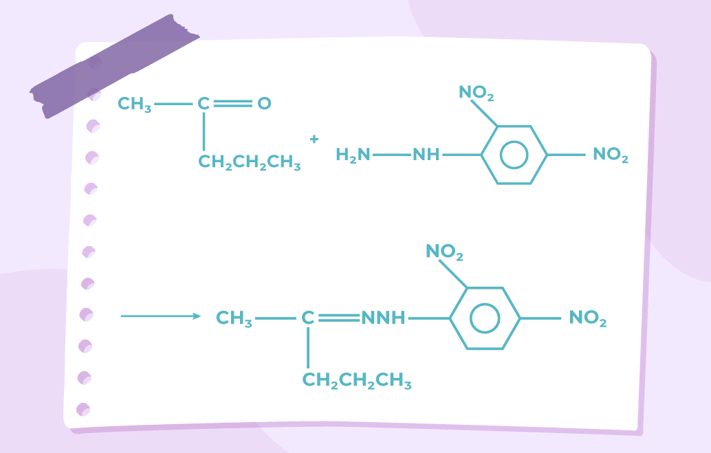 Reaction of Pentanone with 2,4-DNP 'reagent