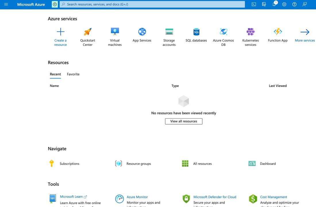 Azure Console 