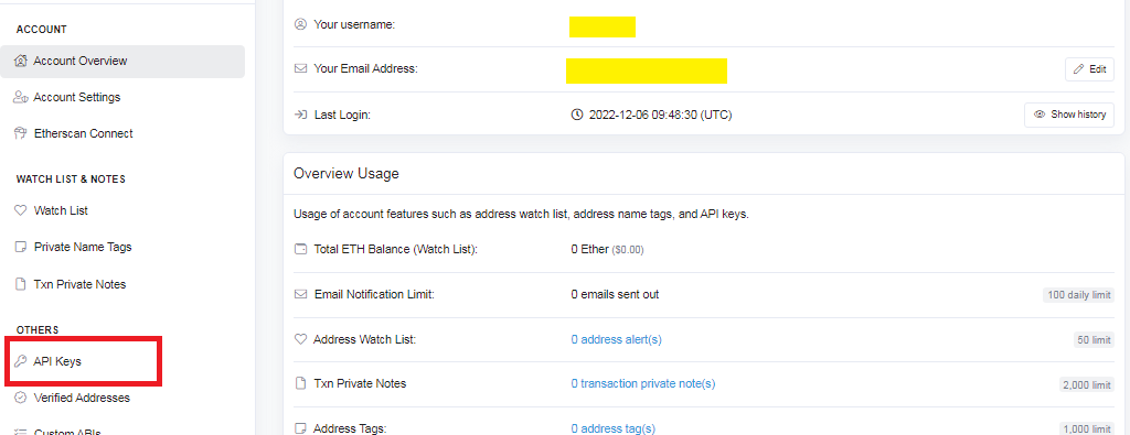 ether scan api keys
