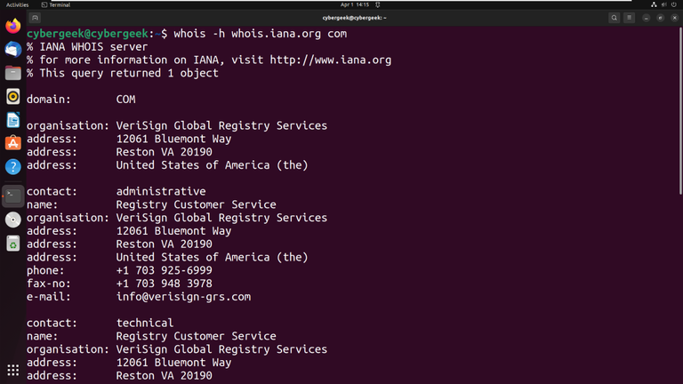 How to use the whois command on Ubuntu Linux - GeeksforGeeks