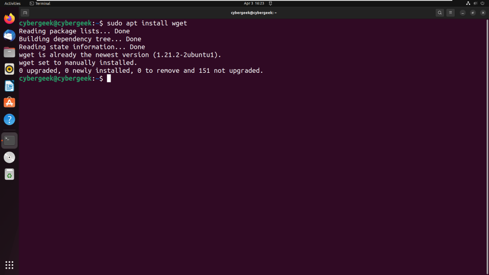 Installing Wget 