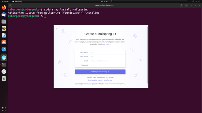 How to install Mailspring on Ubuntu - GeeksforGeeks