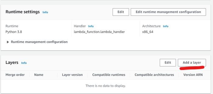 Add Lambda Layer