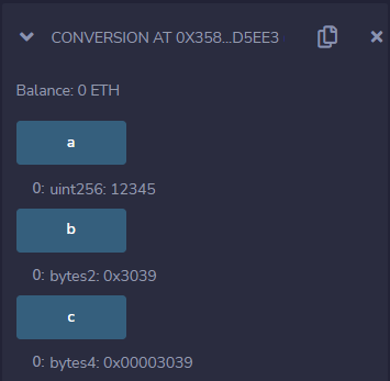 Convert from uintM to bytesN 