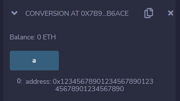 Conversion from hex literals to address