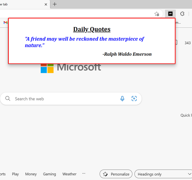 Building a Daily Motivational Quotes - Google Chrome & Microsoft Edge ...