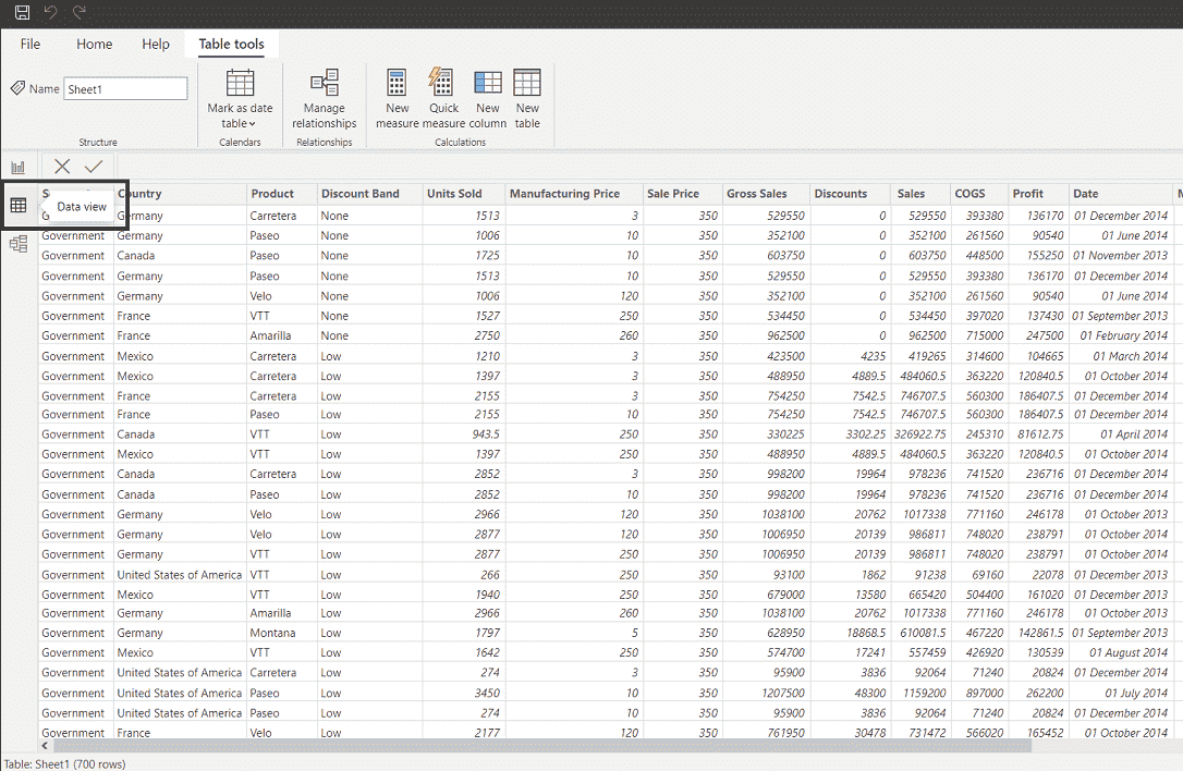 Hiding tables, columns, and fields from Power Pivot