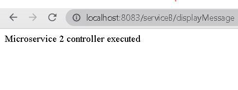 Accessing the second microservice