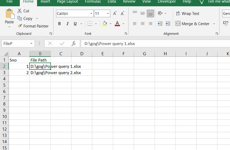 File path of source data