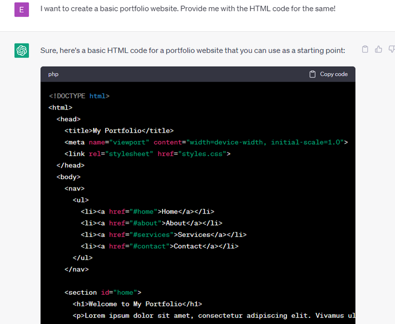 How to make a website using ChatGPT? - GeeksforGeeks