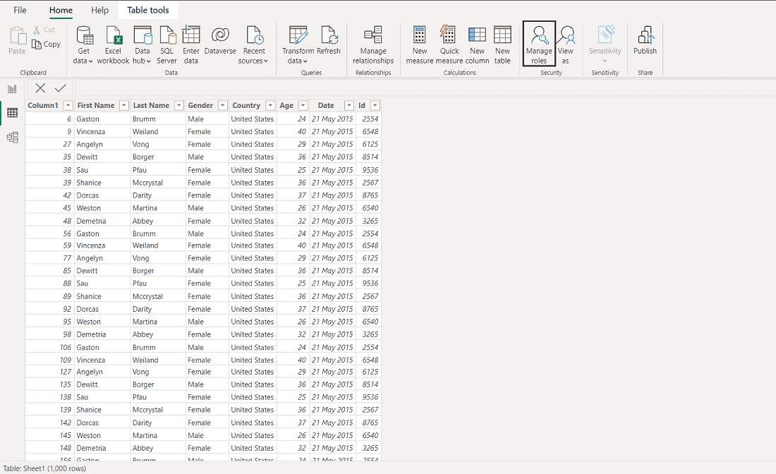 DAX Calculated Rows and Columns