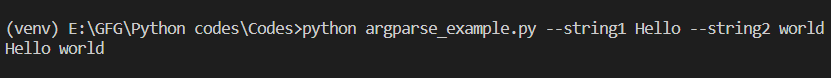 Passing optional arguments as command line argument