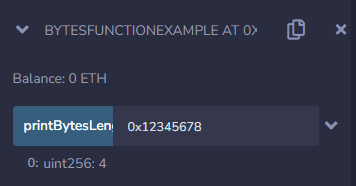 Bytes as Function Arguments