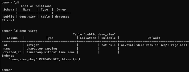 Table Properties