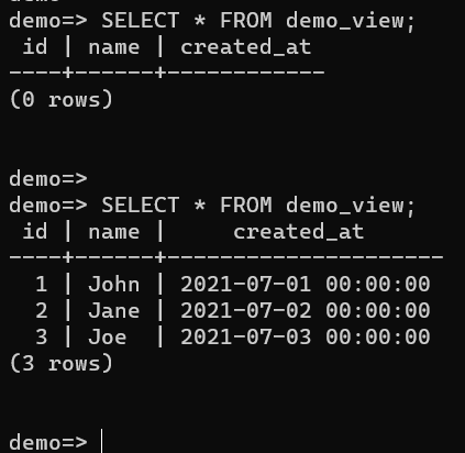 SQLAlchemy Terminal