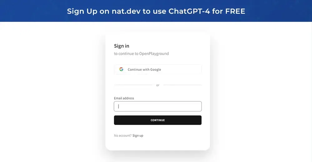 use chatgpt-4 using nat.dev for free