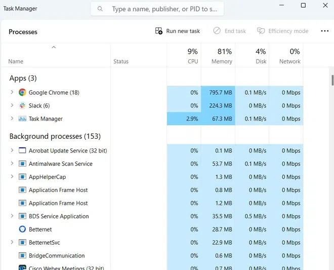 Control Over System Performance