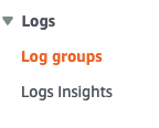 Log Groups 