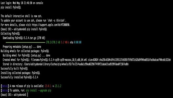 How to Install PyGreSQL in MacOS? - GeeksforGeeks