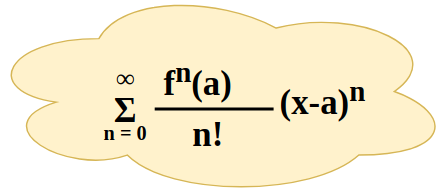 Taylor Series Sigma Notation