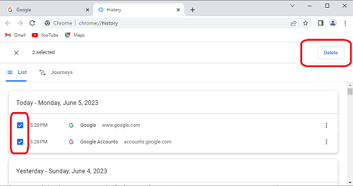 Delete Google Search History for Computer.3